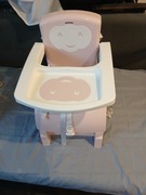 Fotelik krzesełko  do karmienia 2w1 dla dzieci Thermobaby różowe