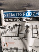 Brama wjazdowa dwuskrzydłowa - zestaw