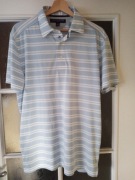 Polo Tommy Hilfiger USA M błękitne białe paski