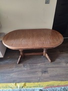 Ława stół dębowy rozkładany 