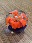 Śliczna szklana kula ozdoba przycisk do papieru 