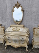 Komoda barokowa włoska lustro sejf Silik 