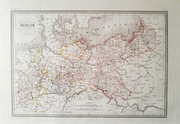 Prusy Pomorze Śląsk mapa ca. 1835