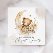 SKŁADANE ZAPROSZENIE NA CHRZEST ŚWIĘTY 13