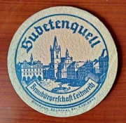 SUDETENQUELL wytwórnia wód mineralnych okupacja podkładka