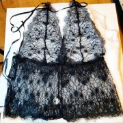 Body koronkowe bielizna spodenki biustonosz 42 XL koronka