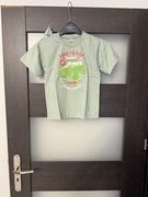 T-shirt chłopczyk khaki z nadrukiem nowy rozmiar 122