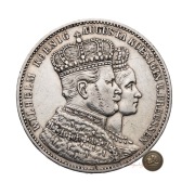 Prusy 1 talar, 1861 Koronacja Wilhelma i Augusty Piękna 