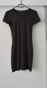 Czarna sukienka krótki rękaw bawełna Sinsay rozm S/M