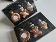 Bombki szklane zestaw 3 Piernik ciastko Muffinka Babeczka 