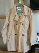 Płaszcz beżowy parka dla dziewczynko Mango 146