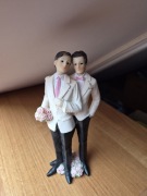 FIGURKA NA TORT SLUBNY #GAY