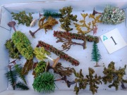 Drzewka rośliny na makiete skala HO TT .