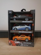 Zestaw autek szybcy i wściekli fast furious 3 samochodziki autko nissan 