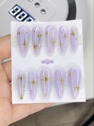 Press on nails, sztuczne paznokcie ręczne wykonany