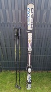 Narty Head C200 163 cm + kijki ok. 125 cm + pokrowiec – komplet