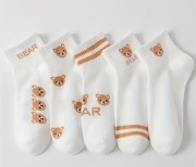 5 x Skarpetki Dziewczęce dziecięce Miś dzieci 