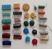 Kondensatory zestaw mix mocy demontaż 27 szt.