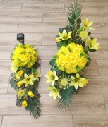 Komplet cmentarz stroik na desce