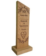Statuetka dębowa - rocznica ślubu 1-99