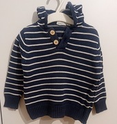 Sweterek dla chłopca z kapturem JoJoMamanBebe 2-3 lata