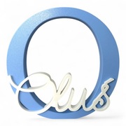 Oluś - duża litera + imię - ozdoba do pokoju dziecka