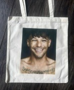 Torba bawełniana torebka tote bag cotton bawełna beżowa louis tomlinson