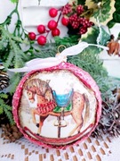 Bombka medalion 10 cm wyprzedaż