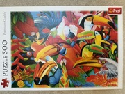 PUZZLE TREFL – PAPUGI I TUKANY – PREMIUM QUALITY – 500 ELEMENTÓW