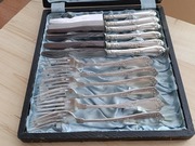 KOMPLET SZTUĆCÓW 6 OSÓB SREBRO PRÓBA 800 WĘGRY