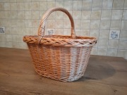 XL Koszyk wiklinowy zakupowy na grzyby EKOLOGICZNY