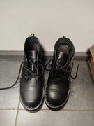 Skórzane glany BRILU niskie 4 dziurki czarne, jak nowe r 43