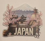Magnes na lodówkę akrylowy Japan Japonia Edo Kobe Nagasaki Honsiu(44) 