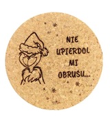 Podkładki pod kubek, 6 sztuk, motyw świąteczny, Boże Narodzenie, wzory,95mm