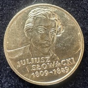 Moneta 2 zł Juliusz Słowacki