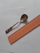 Łyżeczka platerowana srebrem - HEFRA z różą Hildesheim