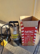 Pompa zatapialna do wody brudnej NAC 1100 W używana 