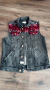 Kamizelka jeansowa aztecki wzór Boho S/M
