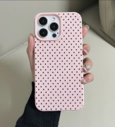 Etui na telefon skórzana tektura modna różowa IPhone 15 
