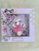 Kartka ślubna - okiennica, w pudełko z okienkiem