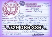 Bierzmowanie / Zaświadczenie dla chrzestnych / Nauki Przedmałżeńskie