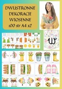 dekoracje wiosenne dwustronne 100 stron szkolne 