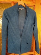 Sweter granatowy na suwak Fhilip Russell rozmiar L