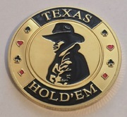 Rzeton z Kasyna Pamiątka Las Vegas Medal NEVADA Magnes 2stronny na lodówkę.