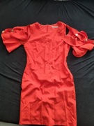 Sukienka na zamek z ozdobnymi rękawami S/M