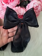 Szyfonowe duze kokardy klipsy do butow ozdoby okazje