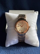 złoty zegarek z kryształkami Swarovski