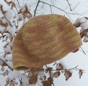 Naalbinding nalbinding czapka 100% wełna reko Oslo (barwniki roślinne)