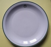 Talerz obiadowy Służba Zdrowia, PRL.  Lubiana .