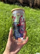 Szklanka brokatowa 550 ml Stitch